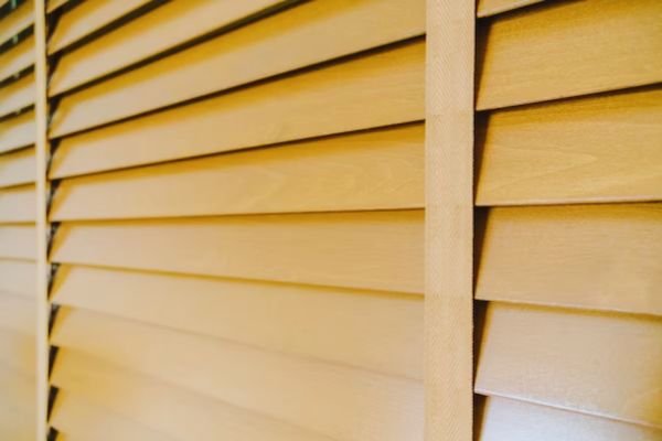 Wooden Blinds for the Door