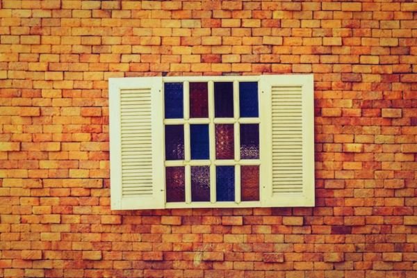 Wooden Blinds for the Door