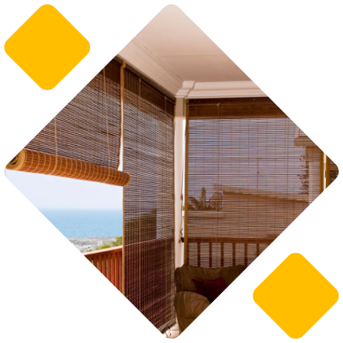 bamboo blinds for balcony Dubai