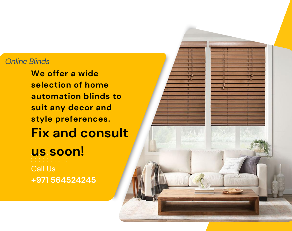best automated wooden blinds in Dubai