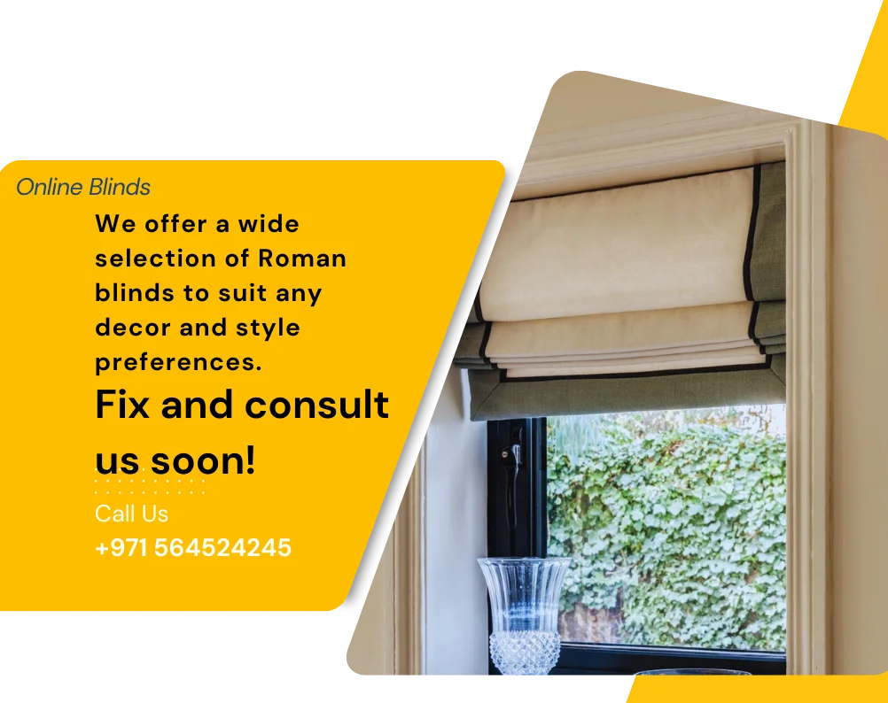 quality roman blinds near me dubai