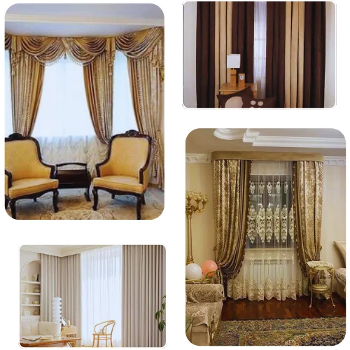 living room curtain sets Dubai
