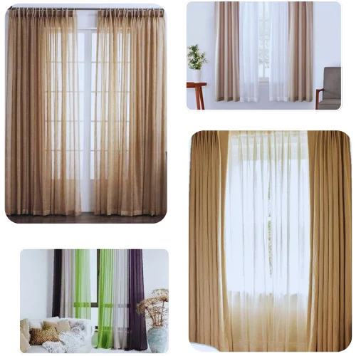 living room modern sheer curtains Dubai