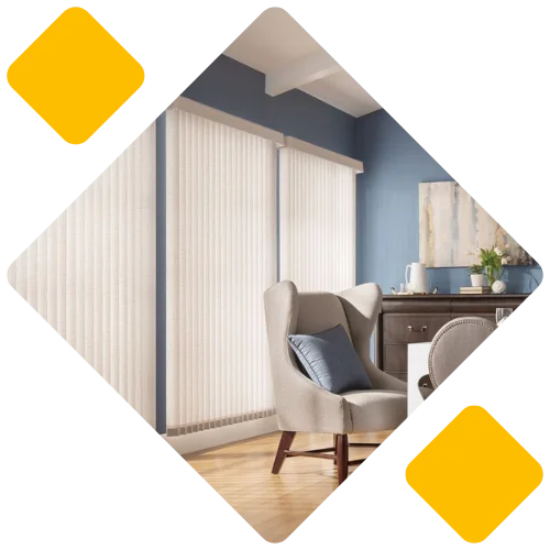 living room vertical blinds