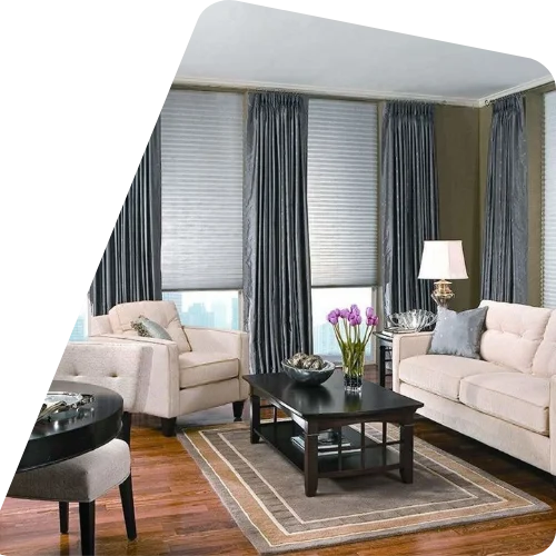 wall curtains for living room Dubai