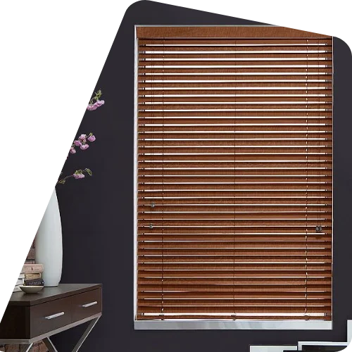wooden blinds installation