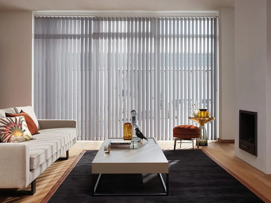 living room vertical blinds Dubai