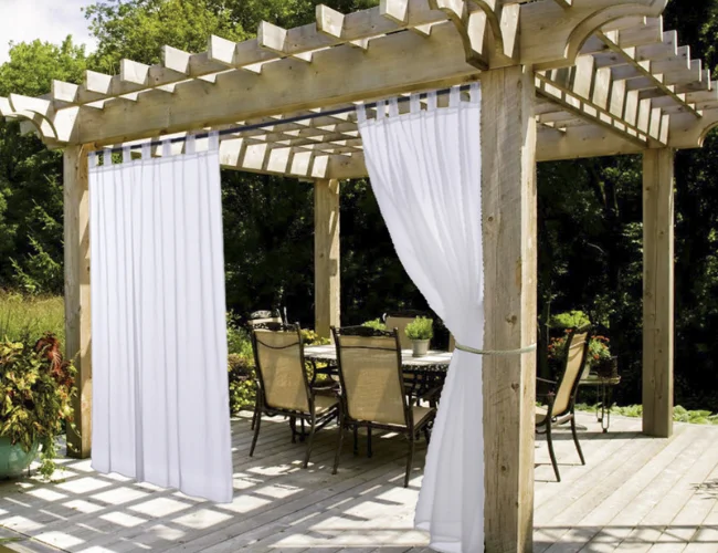 outdoor roll up curtains