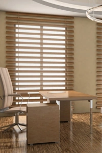 Classic Wooden Blinds for Professional Workspaces in Dubai