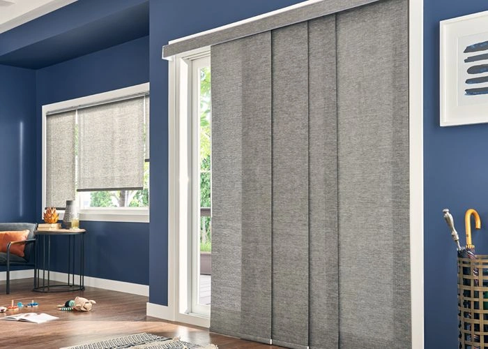 Panel track blinds