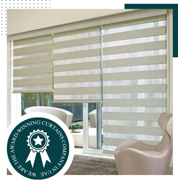 Zebra blinds installation in UAE