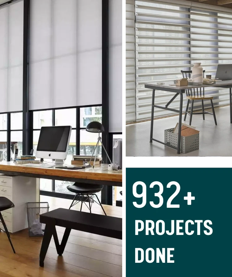 Premium modern blinds enhancing Dubai office privacy