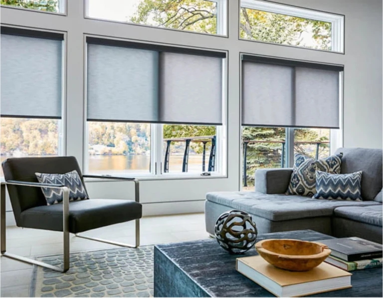 Luxury living room blinds perfect fit Dubai