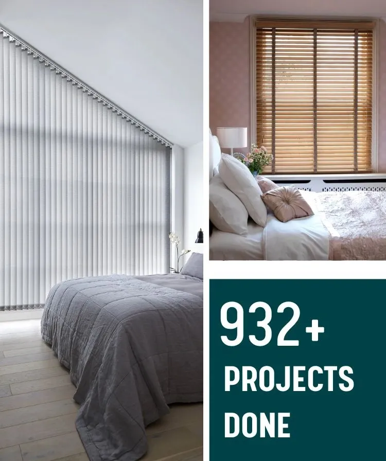Vertical Blinds in Bedroom Dubai, UAE