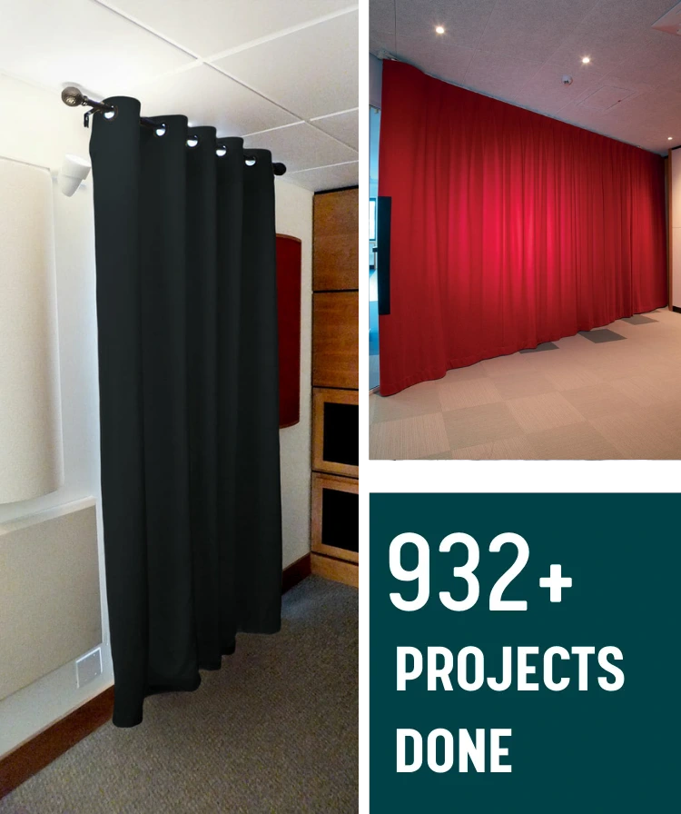 Soundproof curtains usage areas