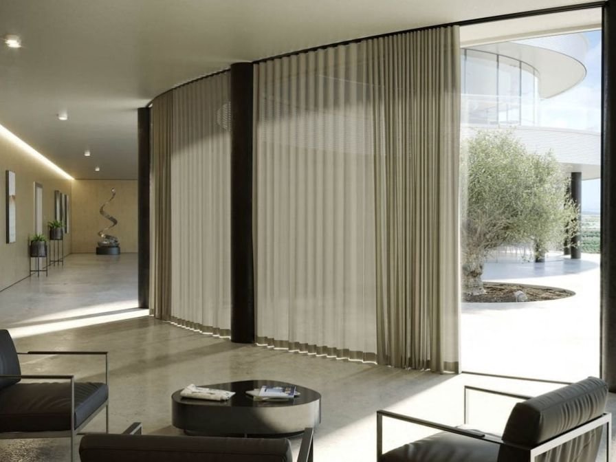 Modern wave curtains