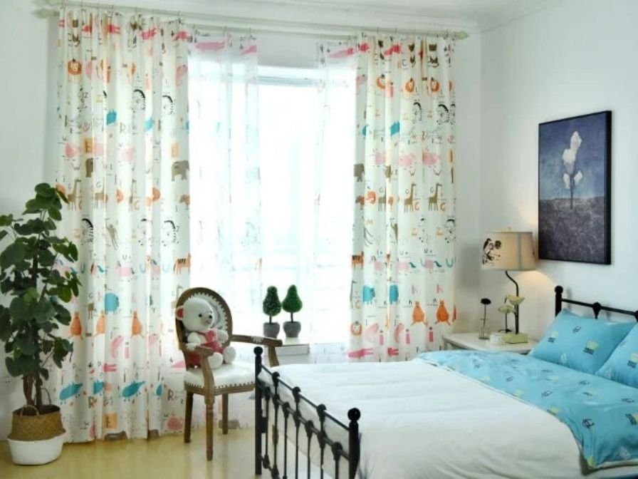 Kids curtain size customization