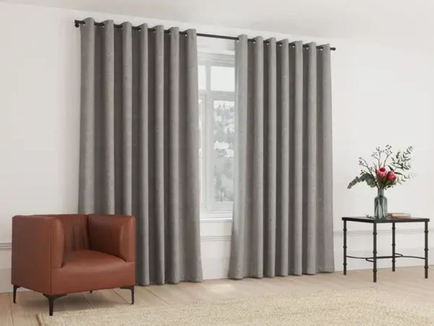 Modern eyelet curtains