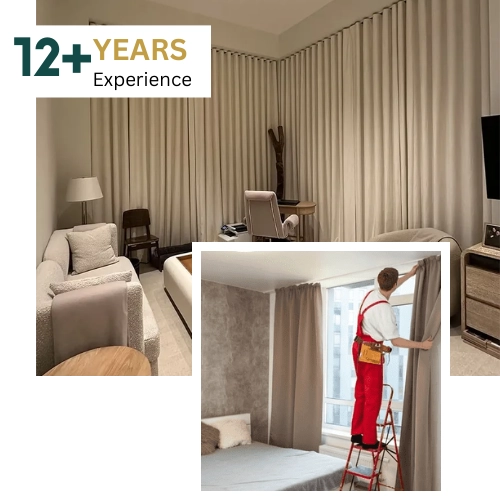 Soundproof curtain installation service