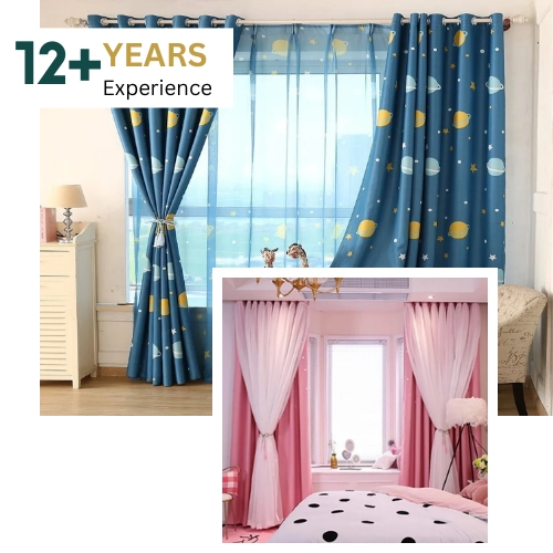 Kids curtain installation service