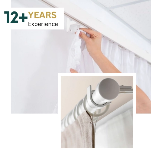 Curtain track fixing service