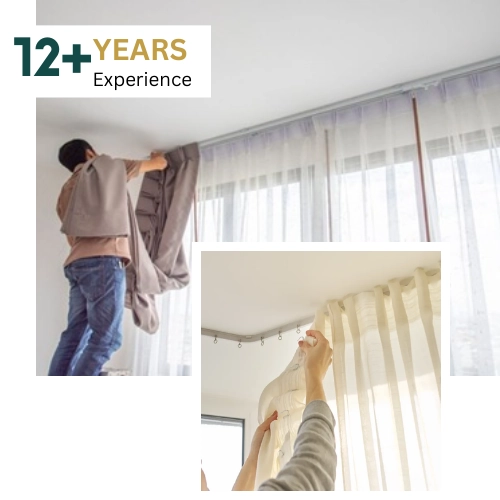 Installing sheer curtains window treatment