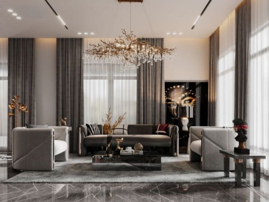 Custom velvet curtain designs