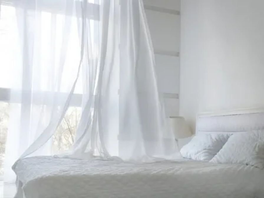 Custom white curtain designs