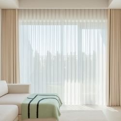 Sheer wave curtains