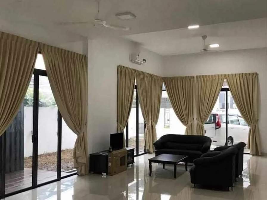 Linen curtain size customization