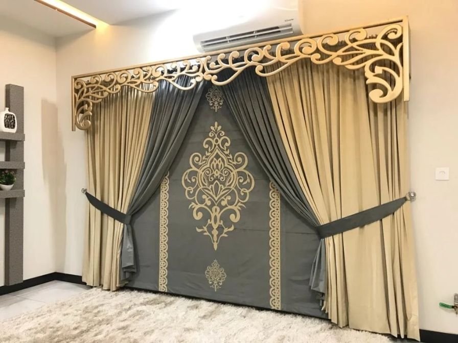 Versace curtain size customization