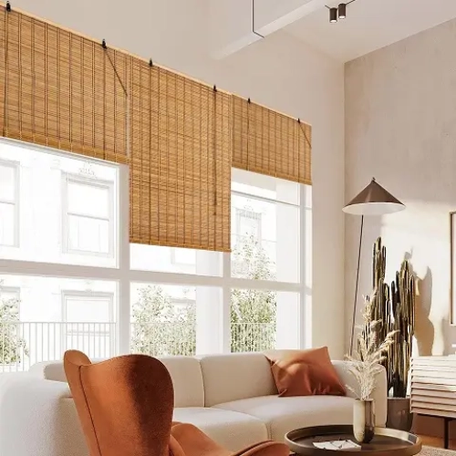 Bamboo blinds Dubai decor