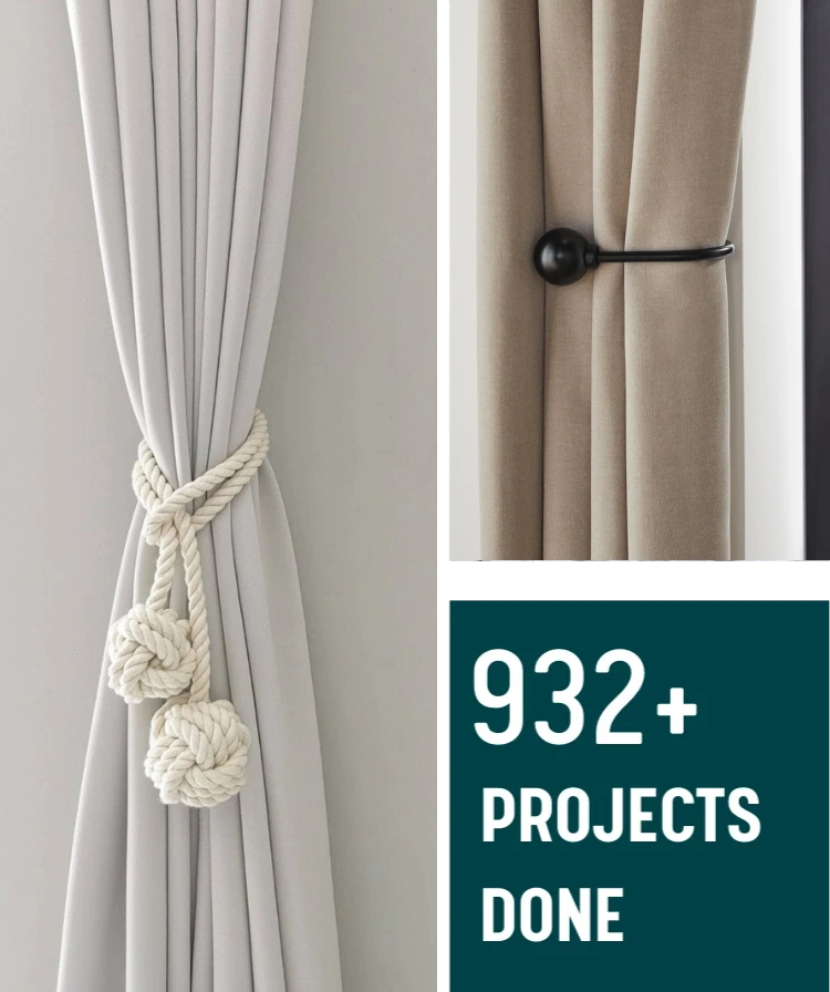 Curtain holder usage areas