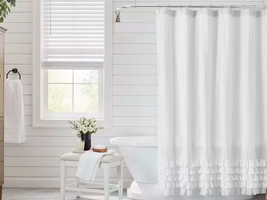 Bath curtain fabric selection