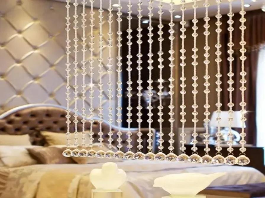 Beaded curtain color selection