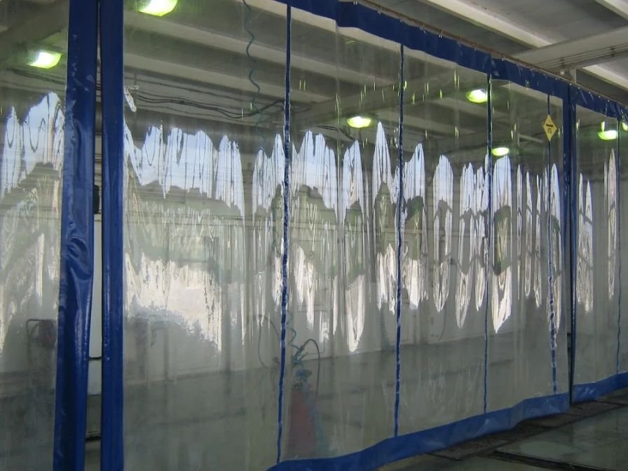 Plastic curtain thickness options