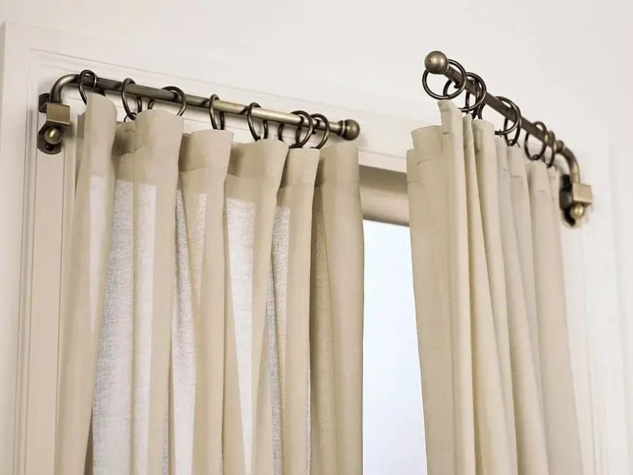 Curtain pole finish options