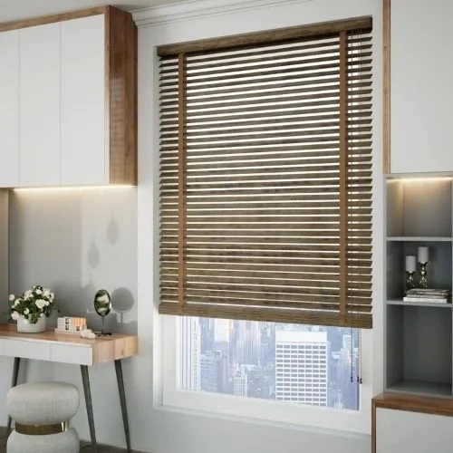 Natural Wood Window Blinds Dubai