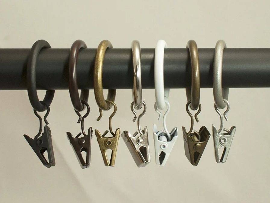 Curtain clip material selection