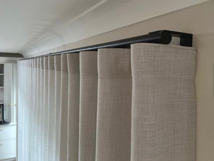 Folding curtain fabric options