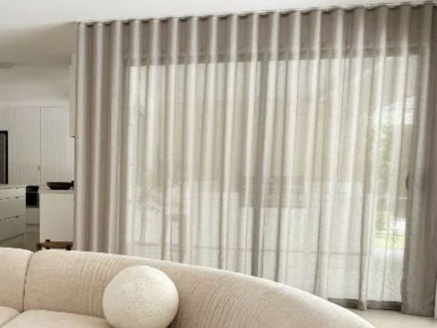 Linen curtain fabric selection