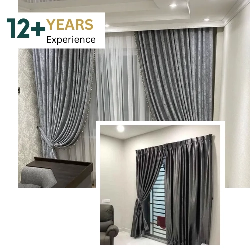 Dragon Mart curtain installation