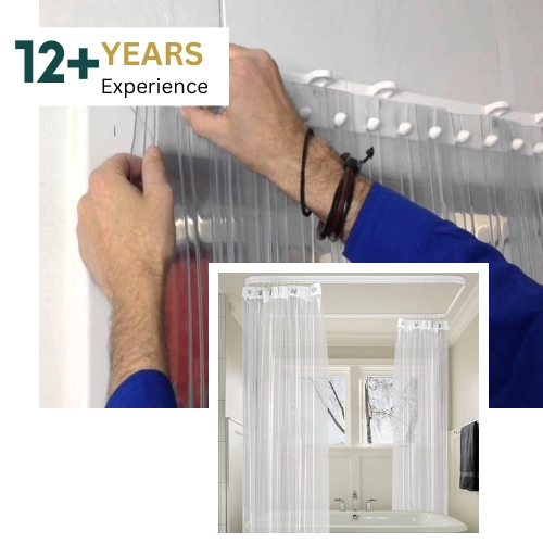 Plastic curtain installation Dubai
