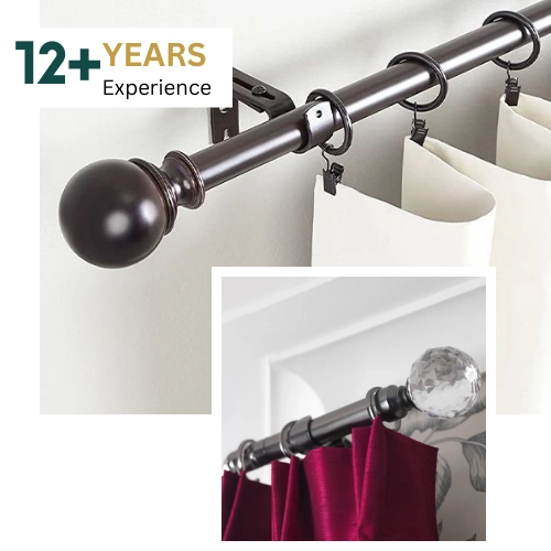 Curtain pole installation service