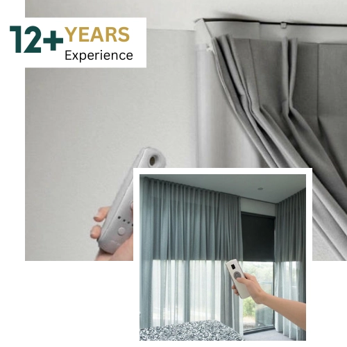 Motorised curtain fixing service