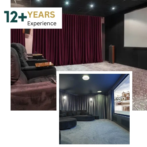 Theatre curtain installation service