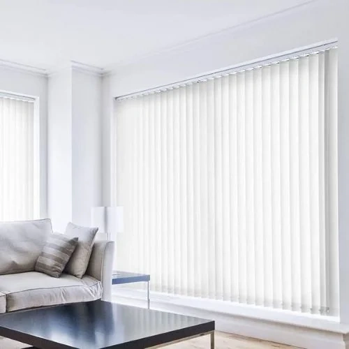 Room darkening vertical slats
