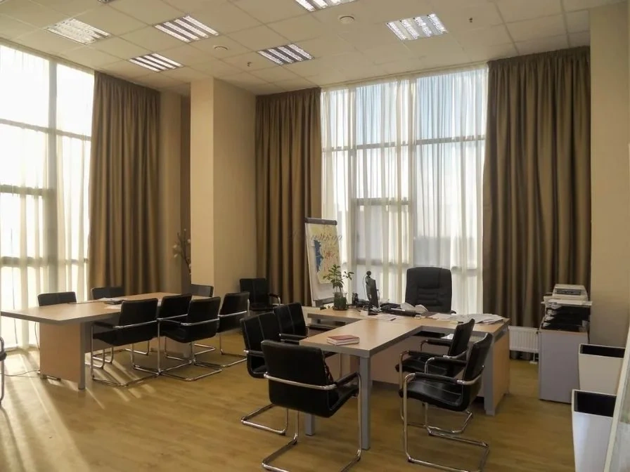 Tailored office drapery window solutions