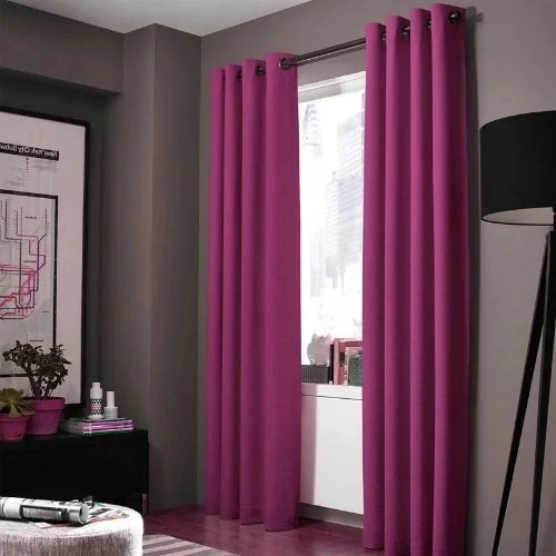 Hot Pink Window Panels